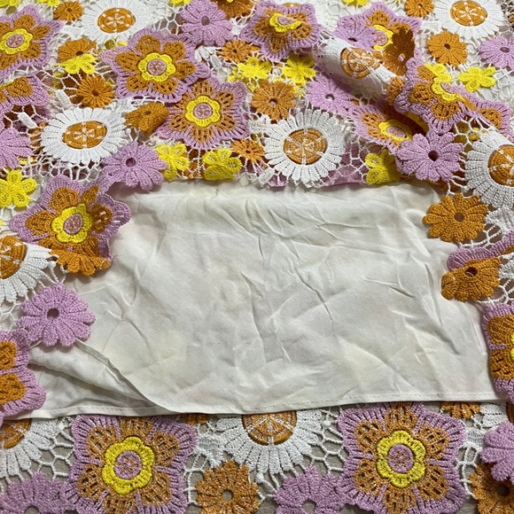 Zara Women’s Crochet Floral Midi Dress (Vogue’s Choice) - Size M - Picture 9 of 14